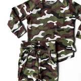 Organic Ribbed Set in Classic Camo