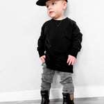 RB x LB The Core-Classic Midi Boot in Black / Taupe - Rebel Bro