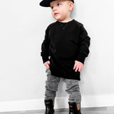 RB x LB The Core-Classic Midi Boot in Black / Taupe - Rebel Bro
