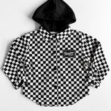 Hooded Flannel in Checkmate