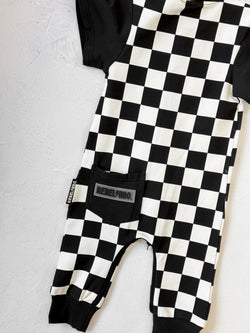 Image of Hooded Rebel Short Sleeve Romper in Venice