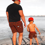 Men's Hybrid Swim Trunks in Caliente