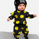 Fleece Hoodie + Sweatpants Set in Happy Hour