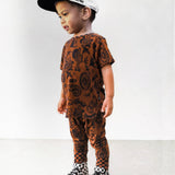Short Sleeve Bamboo Two Piece Set in Wild Wild West