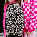 Bomber Jacket in Ava (Leopard)