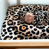Bamboo Mini Crib Sheet in Ava (Leopard)