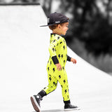 Bamboo Zippy Sleeper in Neon Electric Lime x Jagger