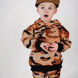 Fleece Hoodie + Sweatpants Set in Ranger