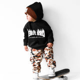 Relaxed Fit Hoodie in Rebel Bro x Live Fast Flames