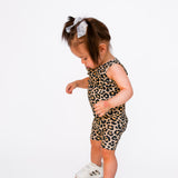 Tank + Biker Two Piece Set in Ava (Leopard)