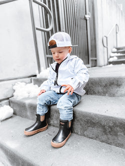 Image of The Core-Classic Midi Boot in Black / Taupe