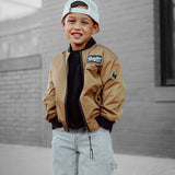 Bomber Jacket in Dark Khaki