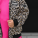 Bomber Jacket in Ava (Leopard)