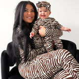 Women’s Bamboo Two Piece Set in Desert Zebra