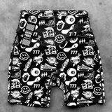 Women's Active Biker Shorts in Warped Tour [Midnight Edition]