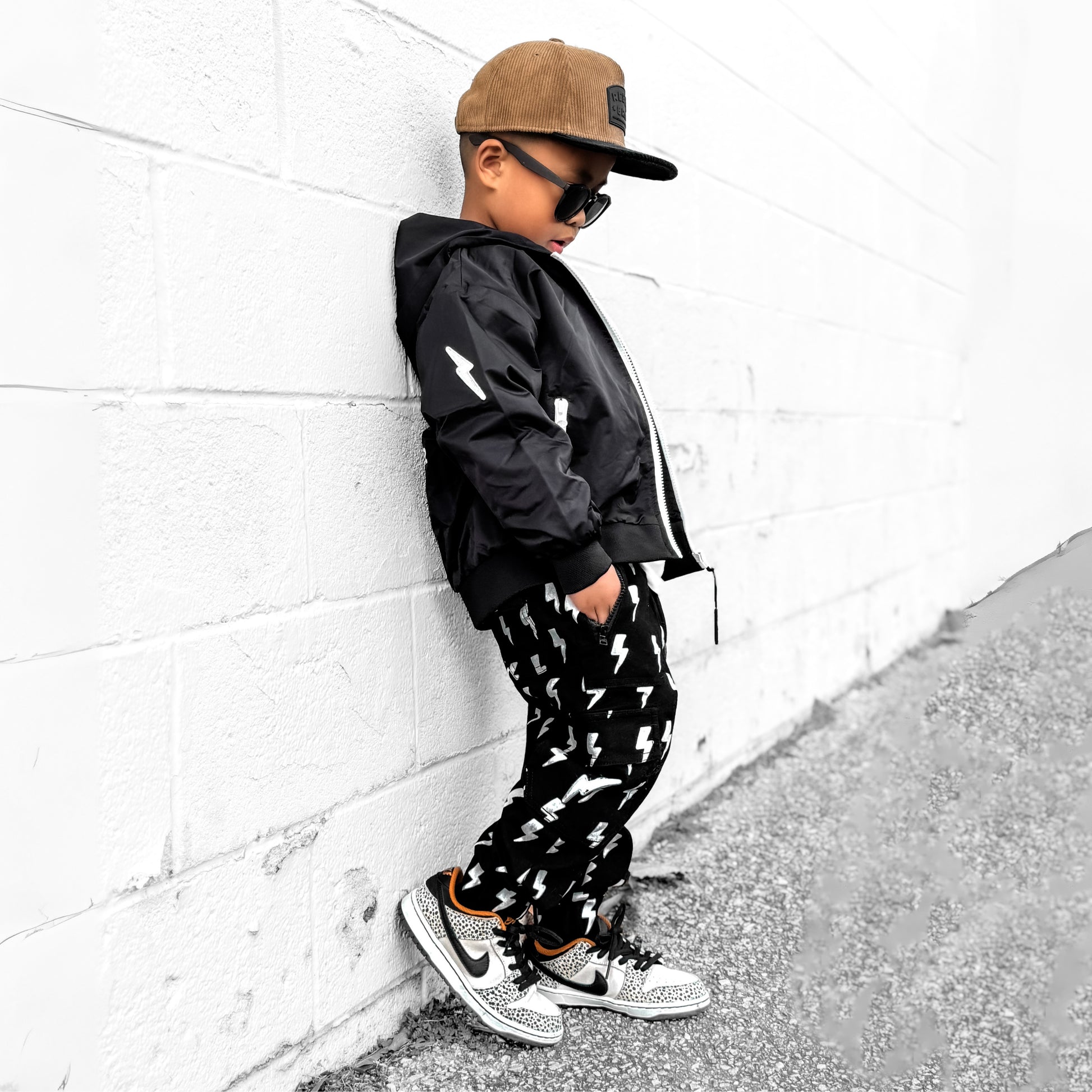 Live Fast Hydro Bomber Jacket in Black (FINAL SALE)