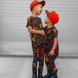 Short Sleeve Bamboo Two Piece Set in Inkworks