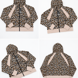 Women's Full Zip Hoodie in Ava (Leopard)