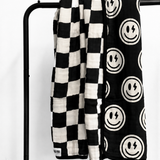 Organic Muslin Quilt in Mr. Brightside x Black + Cream Checkered