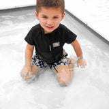 UPF50+ Short Sleeve Rash Guard in Black