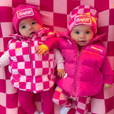Puffer Vest in Hottest Pink