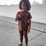 Short Sleeve Bamboo Two Piece Set in Wild Wild West