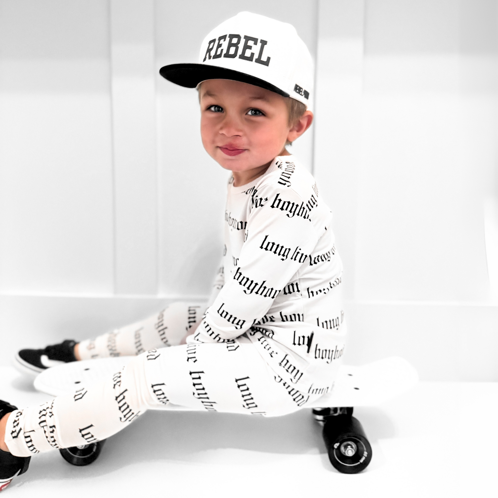 Bamboo Two Piece Set in Long Live Boybood - Rebel Bro