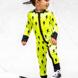 Bamboo Zippy Sleeper in Neon Electric Lime x Jagger