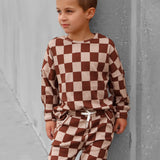 Organic Ribbed Set in Spiced Cider + Graham