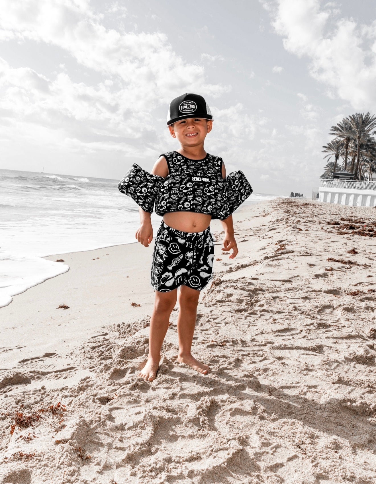 Neoprene Kids Arm Float in Warped Tour [Midnight Edition]
