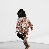 Classic Midi Rain Boot in Black / Taupe