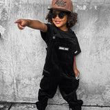 Overalls in Black Corduroy