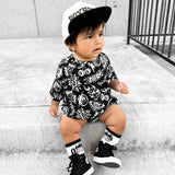 Bamboo Bubble Romper in Bad Boy [Midnight Edition]