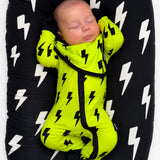 Bamboo Zippy Sleeper in Neon Electric Lime x Jagger