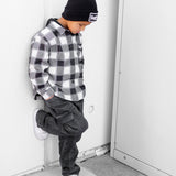 Hooded Flannel in Woodlands Haze