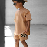 Everyday Cotton Shorts Set in Vintage Terracotta