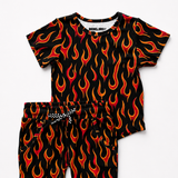 Biker Two Piece Set in Caliente