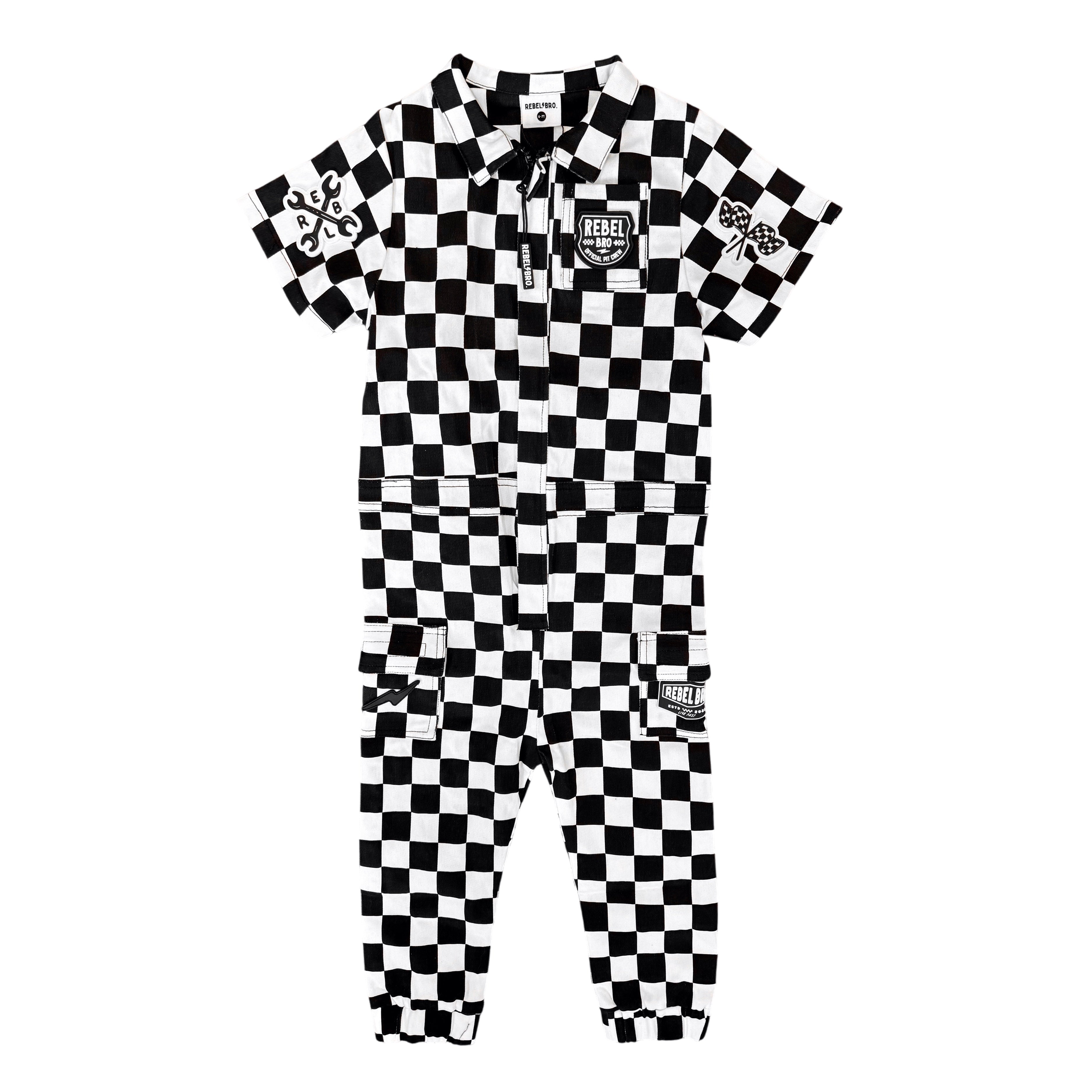 Pit Crew Romper in Venice - Rebel Bro