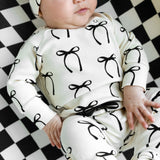 Organic Ribbed Set in Lana (Bows)