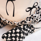 Ruffled Bamboo Zippy Sleeper in Lana (Bows)