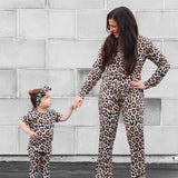Women’s Bamboo Two Piece Set in Ava (Leopard)