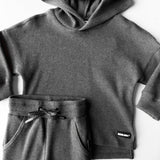 Waffle Set in Charcoal Grey