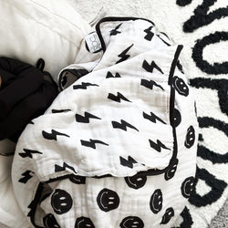Image of Bowie x Smiley Organic Muslin Quilt