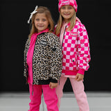 Bomber Jacket in Ava (Leopard)