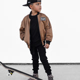 Bomber Jacket in Dark Khaki