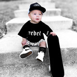 Bamboo Graphic Tee in Rebel