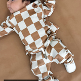 Organic Ribbed Set in Vanilla + Chestnut (PREORDER)