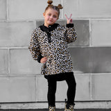 Pullover Windbreaker in Ava (Leopard)