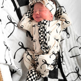 Organic Muslin Quilt in Lana (Bows) x Venice