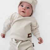 Organic Ribbed Set in Oat